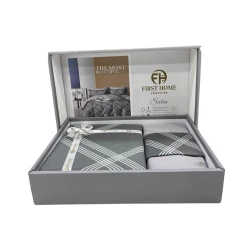 Yataq dəsti First Home SHA-00002739, yorğan üzü 200x220 sm, mələfə 250x250 sm, 2 əd yastıq üzü 50х70 sm, avro, pambıq, rəngbərəng