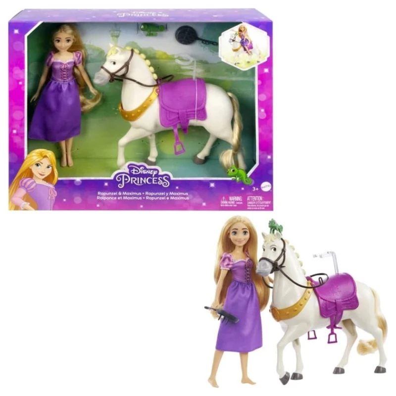 Кукла Mattel HLW23 Disney Princess Fashion Doll Rapunzel & Horse Кукла Mattel HLW23 Disney Princess Fashion Doll Rapunzel & Horse