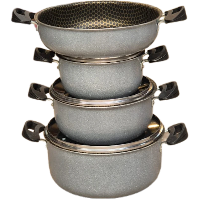 Набор кастрюль Sac CH-0014, серый, 4 шт Набор кастрюль Sac CH-0014, серый, 4 шт