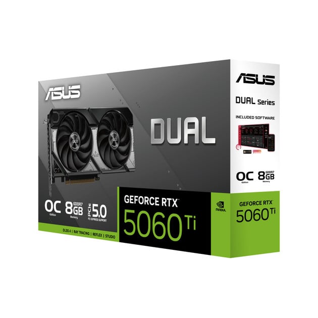 Видеокарта Asus GeForce RTX5060Ti 8 GB Dual (90YV0MP2-M0NA00) Видеокарта Asus GeForce RTX5060Ti 8 GB Dual (90YV0MP2-M0NA00)