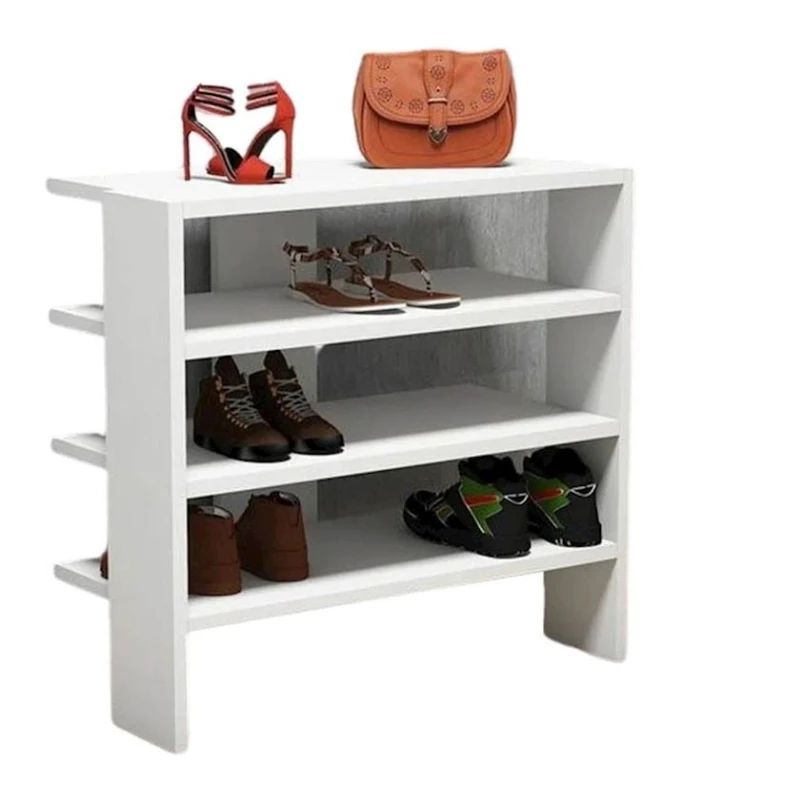 Ayaqqabı üçün tumba Ev Plus 12115515, LDSP, ağ, 64x32x60 sm