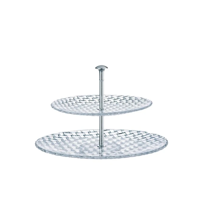 Этажерка Nachtmann Bossa Nova, 32х23 см, хрусталь, прозрачный Этажерка Nachtmann Bossa Nova, 32х23 см, хрусталь, прозрачный