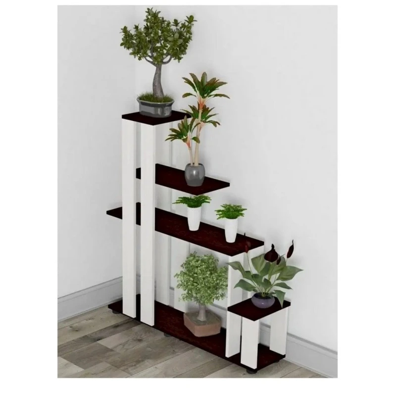 Стеллаж, 105x25x98 см, ЛДСП, белый/венге Стеллаж, 105x25x98 см, ЛДСП, белый/венге