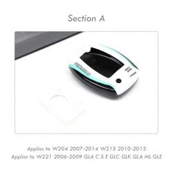 Avtomobil açarları üçün çexol Mercedes Benz A/B/C/E/S üçün 1222, plastik, rəngbərəng