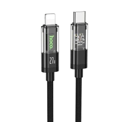 Кабель USB Hoco U116 Discovery Edition 27W Type-C to Lightning Black
