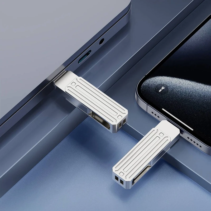 Флеш память USB Wiwu Wi-FD001 3in1 USB3.2 USB-A + Lightning + Type-C OTG 128 GB