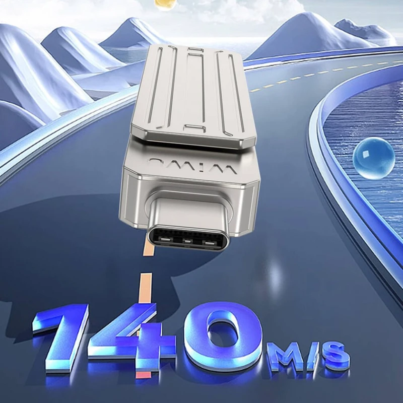 Флеш память USB Wiwu Wi-FD001 3in1 USB3.2 USB-A + Lightning + Type-C OTG 128 GB