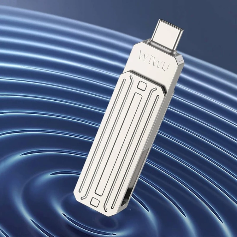 Флеш память USB Wiwu Wi-FD001 3in1 USB3.2 USB-A + Lightning + Type-C OTG 128 GB