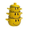 Набор кастрюль Лысьвенские эмали 4827_smile, эмаль, желтый, 3 шт