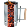 Ведро для разжигания BBQ 26.5x16x27 см, металл, серебристый