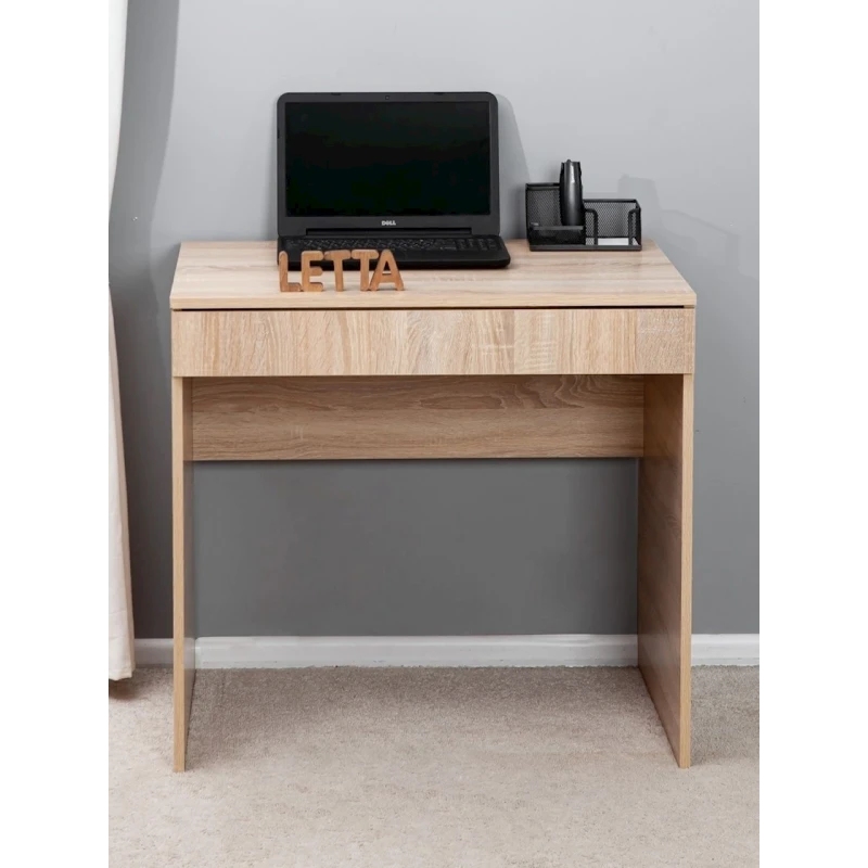 Письменный стол Letta, бежевый, ЛДСП, 75х52х76.6 см Письменный стол Letta, бежевый, ЛДСП, 75х52х76.6 см