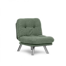 Kreslo Futon Misa LN070, 70x78x85 sm, yaşıl