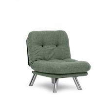 Kreslo Futon Misa LN070, 70x78x85 sm, yaşıl