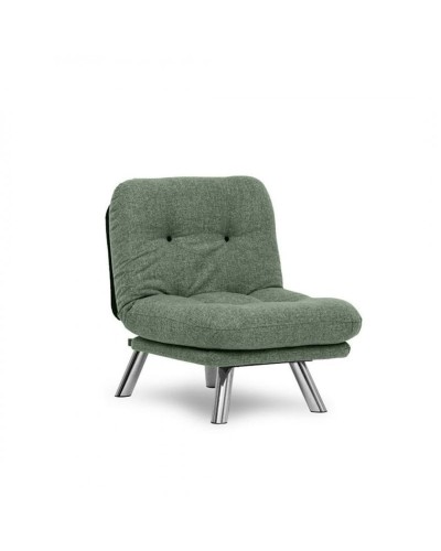 Kreslo Futon Misa LN070, 70x78x85 sm, yaşıl