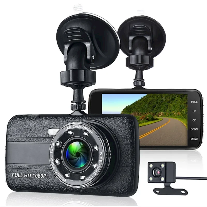 Видеорегистратор Car DVR Dual Dash Cam, Black