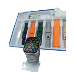 Комплект из умных часов и беспроводных наушников с металлическим ремешком BA