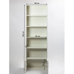 Стеллаж Letta, белый, ЛДСП, 181x60x24 см