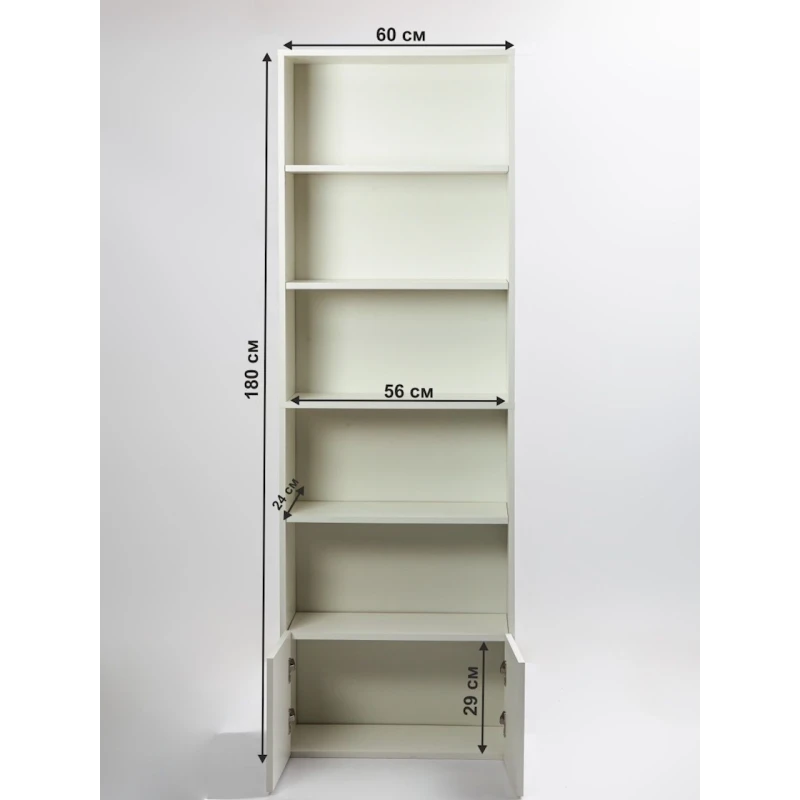 Стеллаж Letta, белый, ЛДСП, 181x60x24 см Стеллаж Letta, белый, ЛДСП, 181x60x24 см