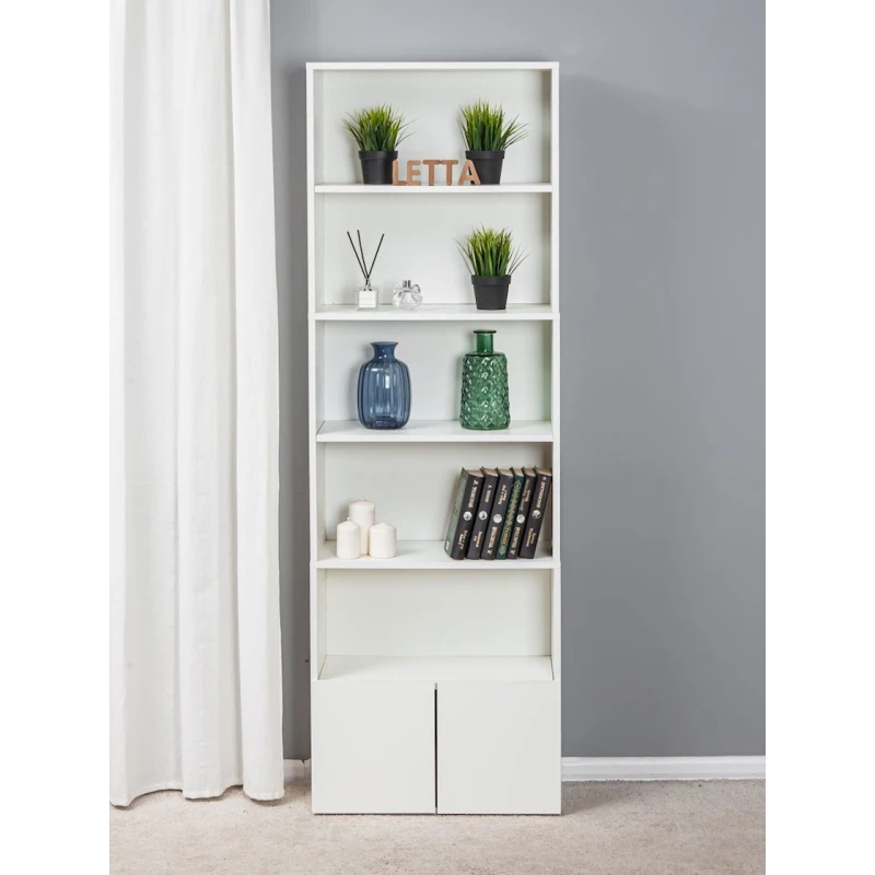 Стеллаж Letta, белый, ЛДСП, 181x60x24 см Стеллаж Letta, белый, ЛДСП, 181x60x24 см