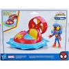 Игровой набор Hasbro Spidey & His Amazing Friends Hover Spinner Vehicle F6775, товар в ассортименте Игровой набор Hasbro Spidey & His Amazing Friends Hover Spinner Vehicle F6775, товар в ассортименте