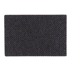 Коврик придверный Lako Diagonal, 40x60 см, полипропилен, черный/серый