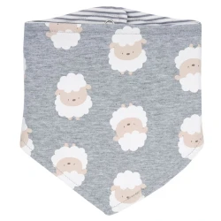 Бандана-нагрудник Chicco 32924-95, хлопок, серый Бандана-нагрудник Chicco 32924-95, хлопок, серый