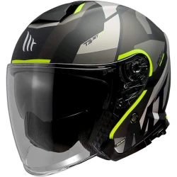 Мотошлем MT Helmets Thunder 3 SV Jet Bow A3 Matt Fluor Yellow, размер XS