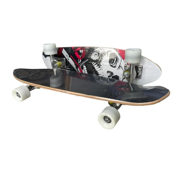 Скейтборд детский с ручкой 3108-1TX, черный, товар в ассортименте Скейтборд детский с ручкой 3108-1TX, черный, товар в ассортименте