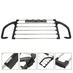 Сушилка для белья A-3260, навесная, 30х60х2 см, пластик/сталь, прямоугольная, черная/серебристая Сушилка для белья A-3260, навесная, 30х60х2 см, пластик/сталь, прямоугольная, черная/серебристая