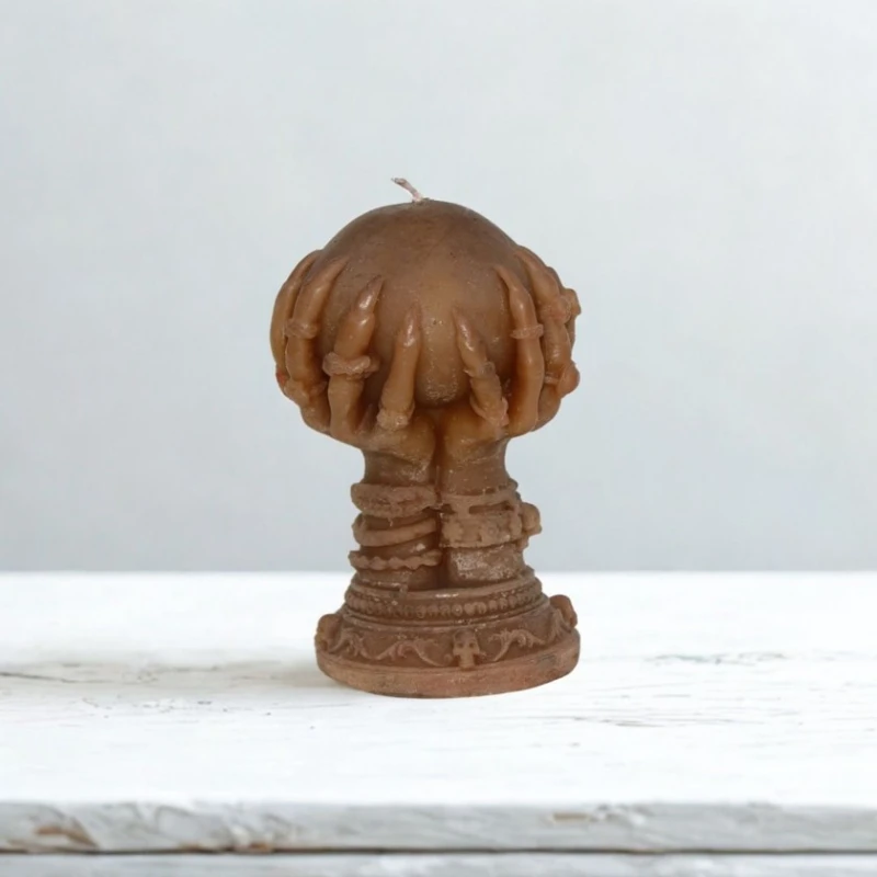 Enerji şamı Ritual_555619 Sarı dünya, təbii bal mumu