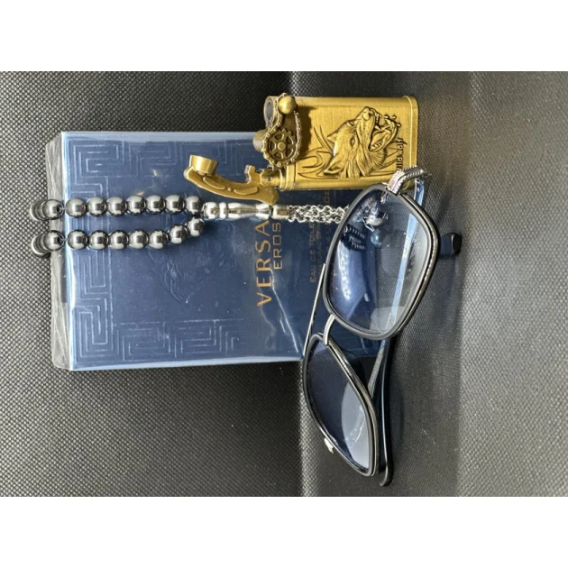 Mужской подарочный набор Alisa88266hg, очки+зажигалка+чётки+духи Mужской подарочный набор Alisa88266hg, очки+зажигалка+чётки+духи