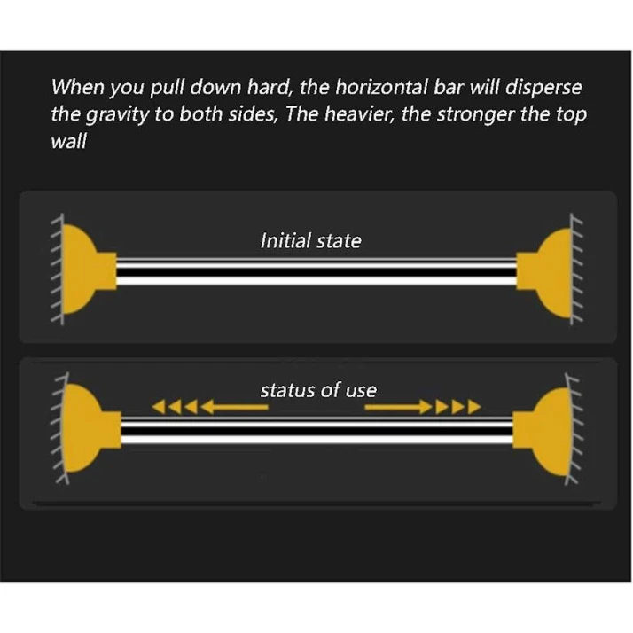 Турник 2262_202304093/0169, черный, 70-90 см