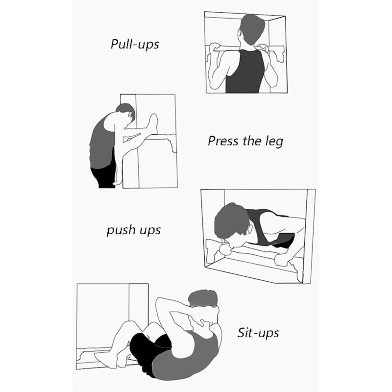 Турник 2262_202304093/0169, черный, 70-90 см