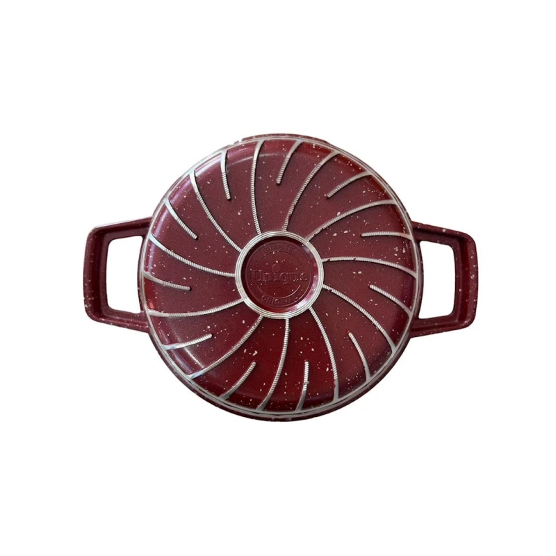 Набор посуды для готовки Unique: 4 шт кастрюли 20/24/28/32 см, 1 шт сковорода 28 см, красный Набор посуды для готовки Unique: 4 шт кастрюли 20/24/28/32 см, 1 шт сковорода 28 см, красный