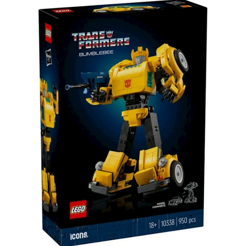 Konstruktor LEGO Icons Transformers Bumblebee 10338, 18+ yaş, 950 hissə