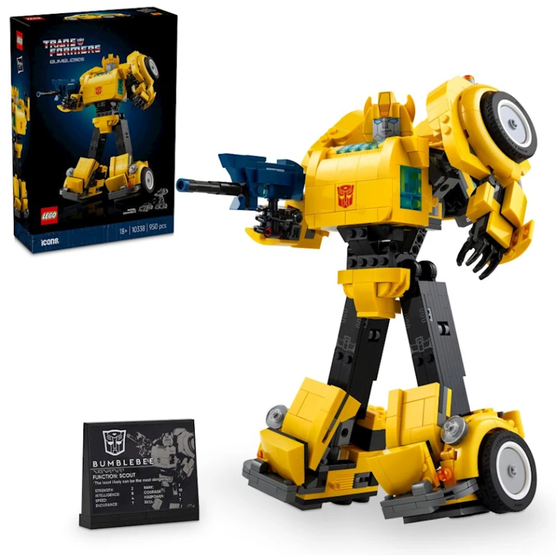 Konstruktor LEGO Icons Transformers Bumblebee 10338, 18+ yaş, 950 hissə
