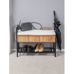 Банкетка 61x30x80 см, ЛДСП, коричневая Банкетка 61x30x80 см, ЛДСП, коричневая