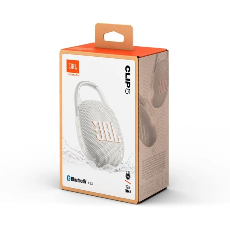 Портативная колонка JBL Clip 5 White (JBLCLIP5WHT)
