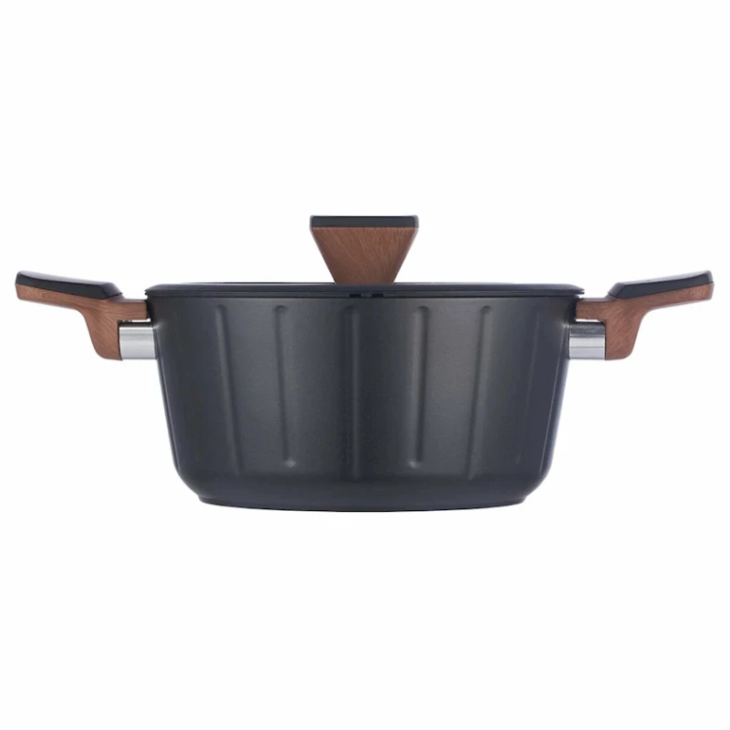 Кастрюля Werner Vertical, 20 см, 2.65 л, алюминий, черная Кастрюля Werner Vertical, 20 см, 2.65 л, алюминий, черная