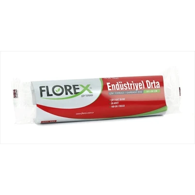 Zibil torbaları Florex Industrial, 55х60 sm, 20 əd Zibil torbaları Florex Industrial, 55х60 sm, 20 əd