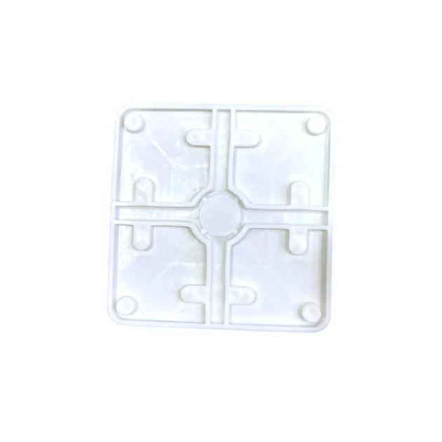 Montaj qutusu PE_0002, ağ, 11х11 sm Montaj qutusu PE_0002, ağ, 11х11 sm