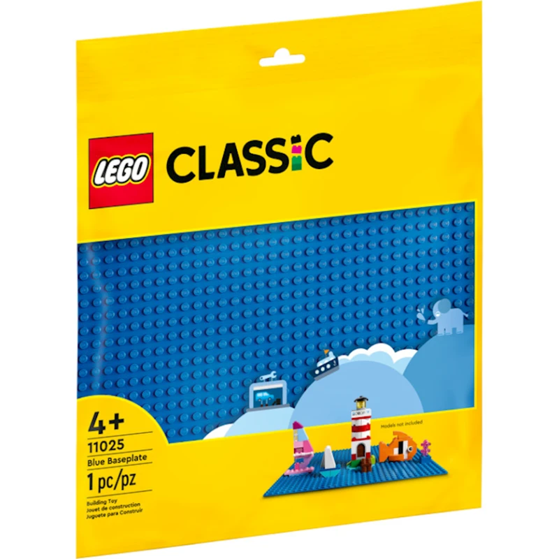 Элемент для конструктора LEGO Blue Baseplate 11025, 4+ лет, 1 шт