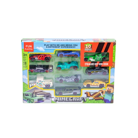 Maşın dəsti Minecraft 86009, 28x20 sm, 3 yaşdan, rəngbərəng, 10 əd