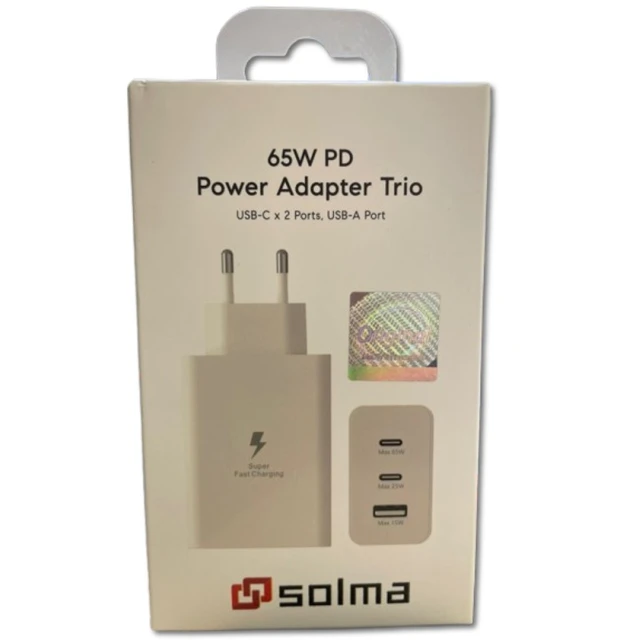 Adapter Solma 65W PD Trio