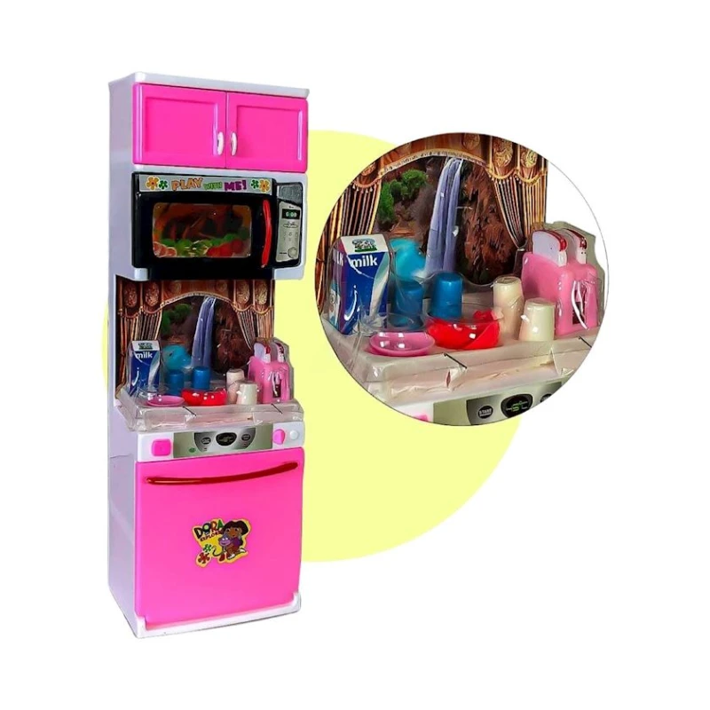 Набор кухонной мебели Dora the explorer, пластик, розовый, 67х35х10 см