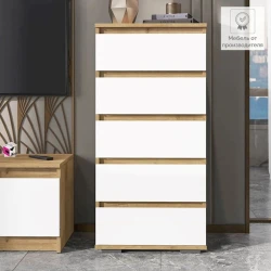 Комод 3563_LETNEWPicKomodWhZol, ЛДСП, разноцветный, 105x33.4x50 см Комод 3563_LETNEWPicKomodWhZol, ЛДСП, разноцветный, 105x33.4x50 см