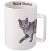 Кружка Lefard Brish Shorthair, фарфор, белая, 400 мл Кружка Lefard Brish Shorthair, фарфор, белая, 400 мл
