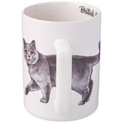 Кружка Lefard Brish Shorthair, фарфор, белая, 400 мл