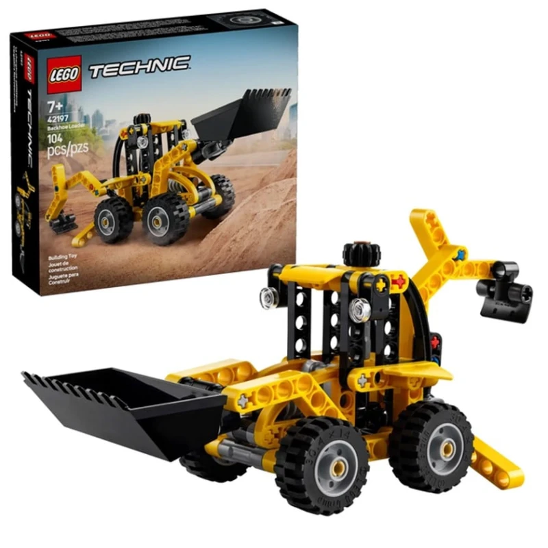 Конструктор LEGO Technic Backhoe Loader 42197, 7+ лет, 104 элемента