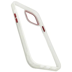 Чехол для Apple iPhone 12 Pro Max Прозрачный/Белый/Красный